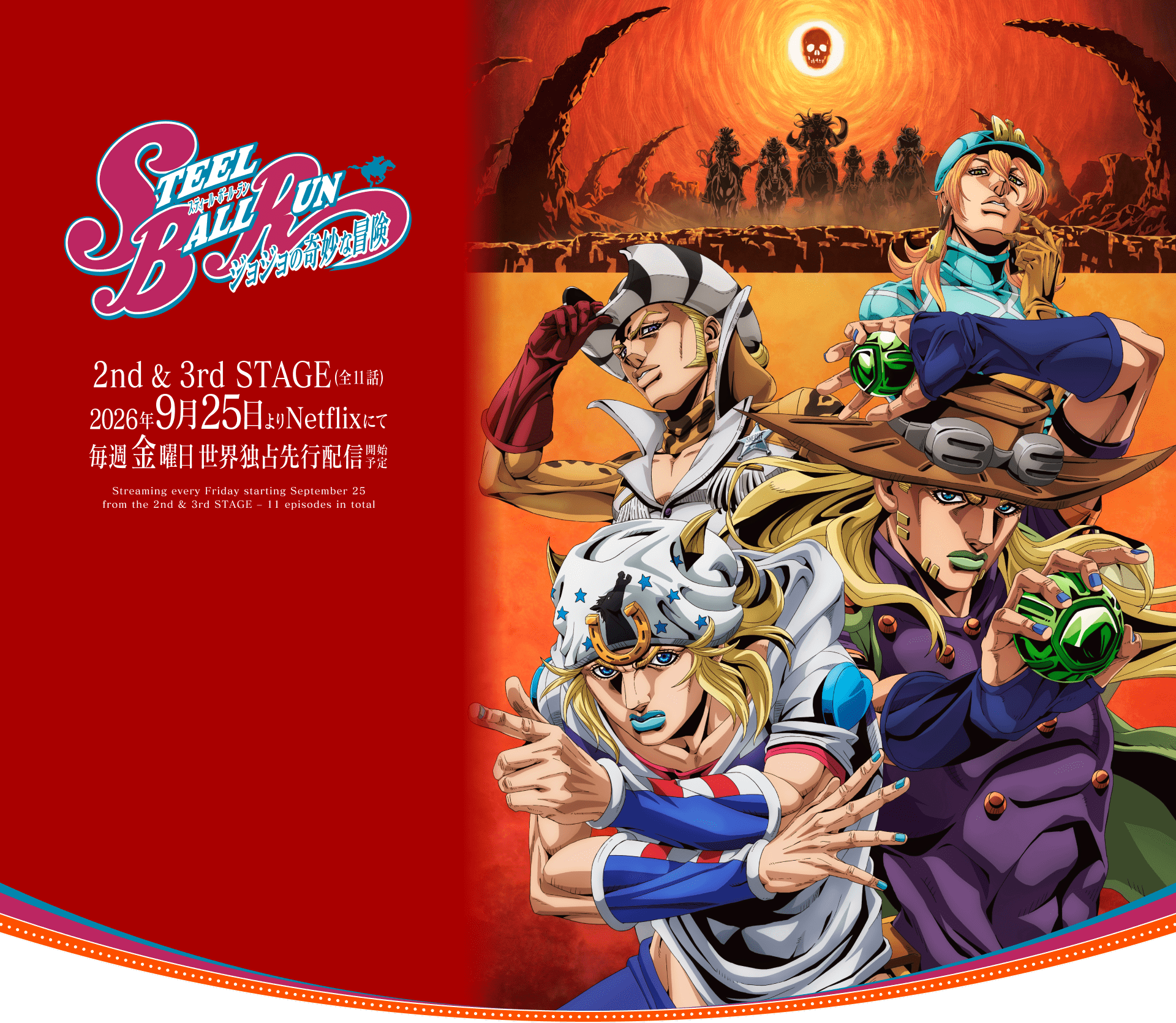 SBR | アニメ『スティール・ボール・ラン ジョジョの奇妙な冒険』公式