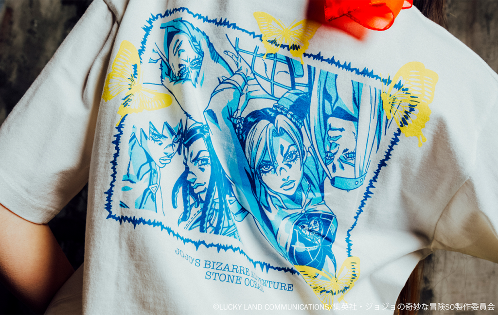 X-girl × STONE OCEAN ALL STAR S/S TEE