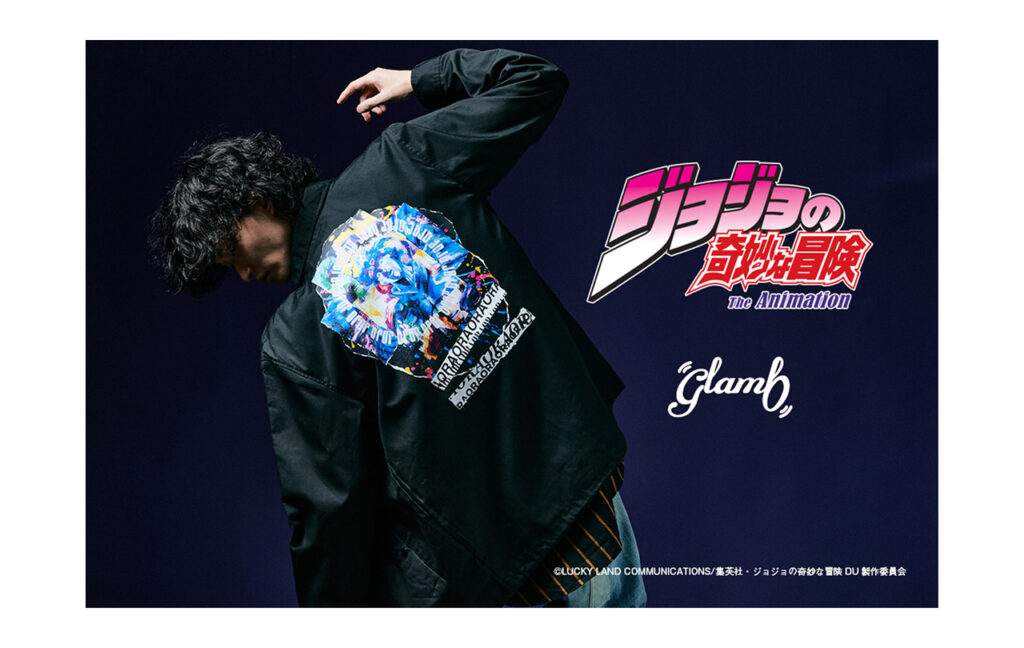 【ジョジョの奇妙な冒険 ダイヤモンドは砕けない】glamb スタープラチナ　コーチジャケット