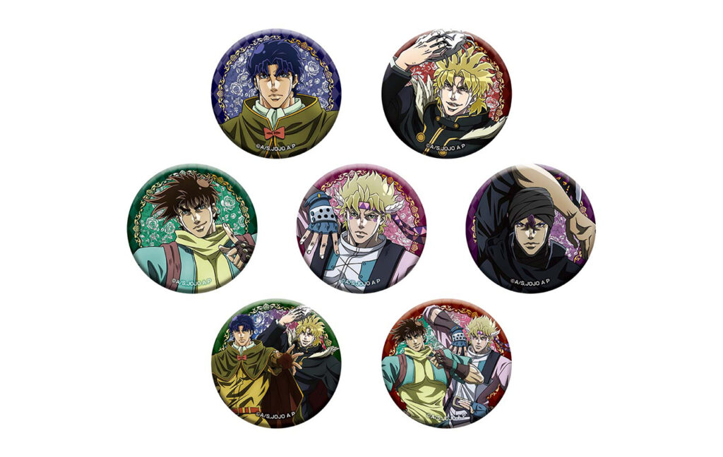アニメ「ジョジョの奇妙な冒険 ファントムブラッド/戦闘潮流」描き下ろし缶バッジコレクション