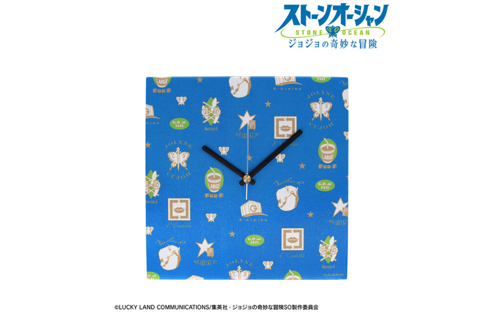 シンボルマークパターン ファブリックウォールクロック