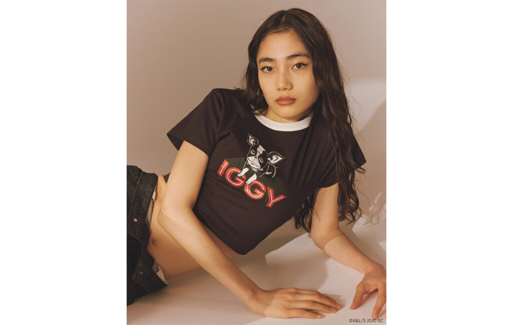 【ジョジョの奇妙な冒険 スターダストクルセイダース×X-girl】 IGGY S S BABY TEE