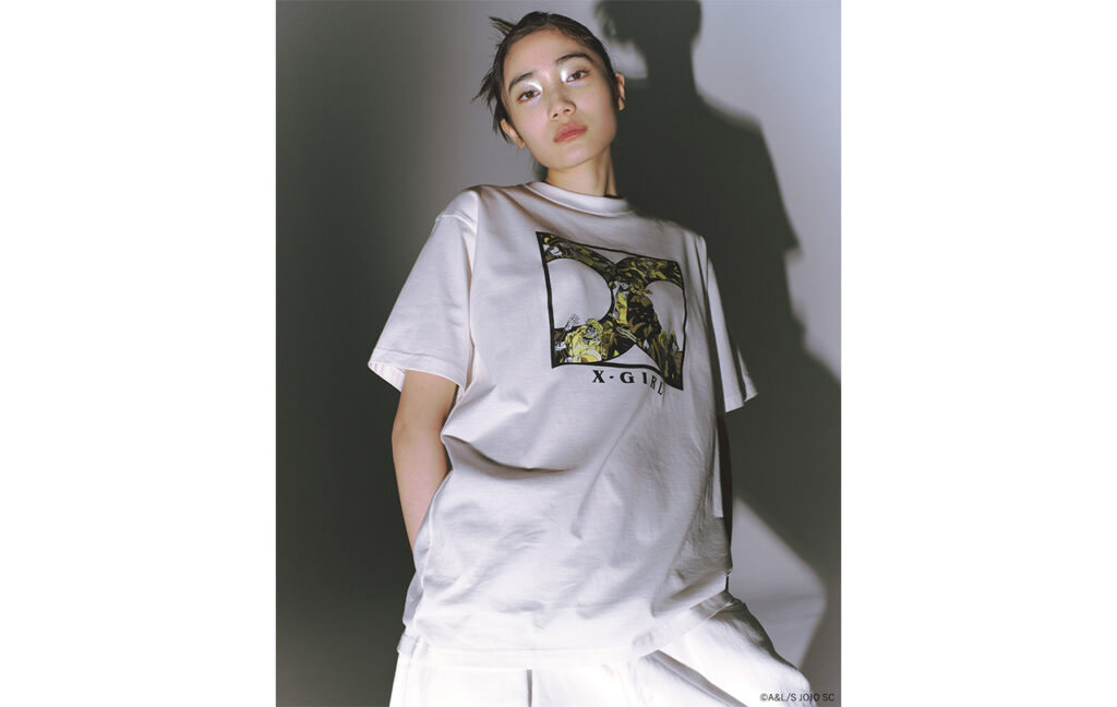 【ジョジョの奇妙な冒険 スターダストクルセイダース×X-girl】 X LOGO S/S TEE