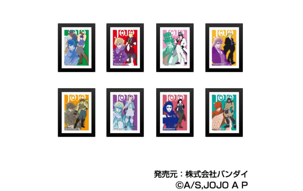 『ジョジョの奇妙な冒険　アートフレームコレクション　彩色影絵』 ファントムブラッド・戦闘潮流/スターダストクルセイダース/ダイヤモンドは砕けない/黄金の風/ストーンオーシャン