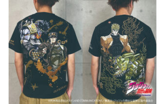 (日本語) アニメ『ジョジョの奇妙な冒険 スターダストクルセイダース』×絡繰魂　刺繍激闘Ｔシャツ