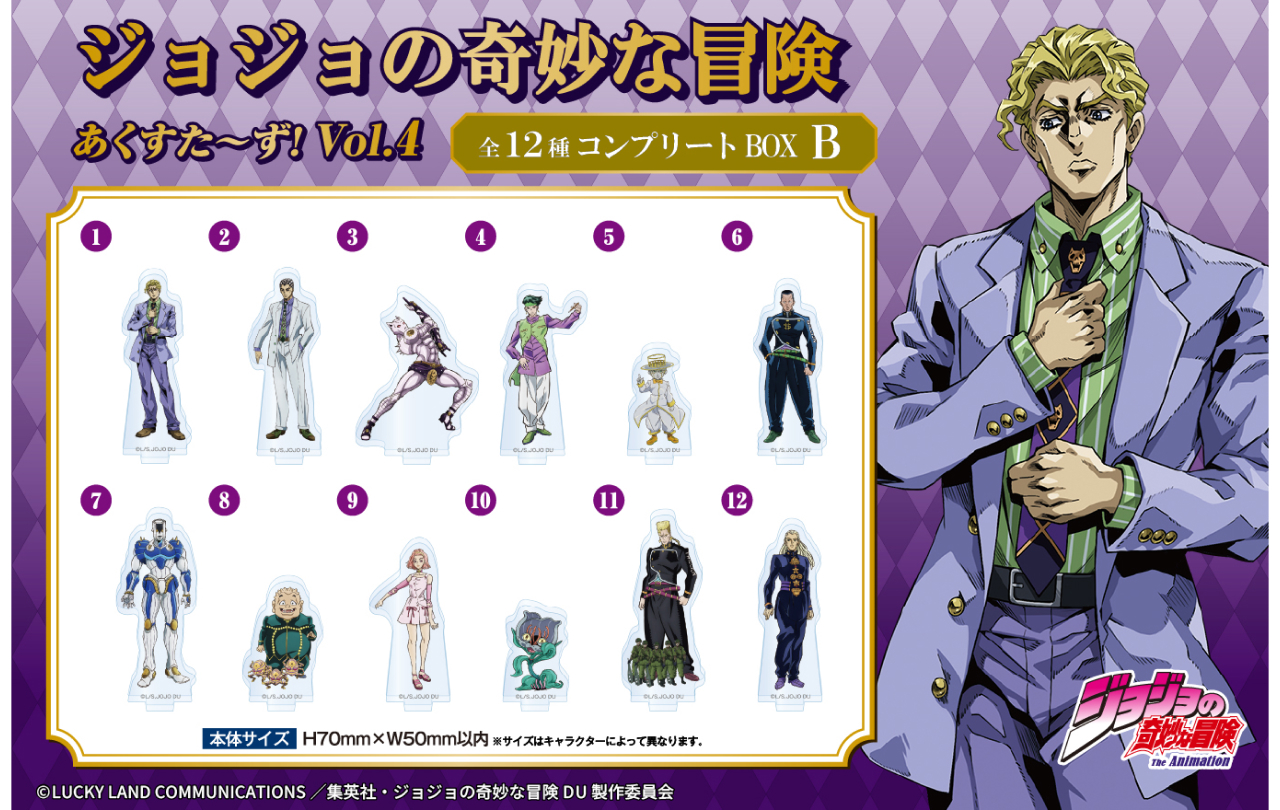 ジョジョの奇妙な冒険 あくすた～ず！ 第4弾コンプリートBOX | GOODS