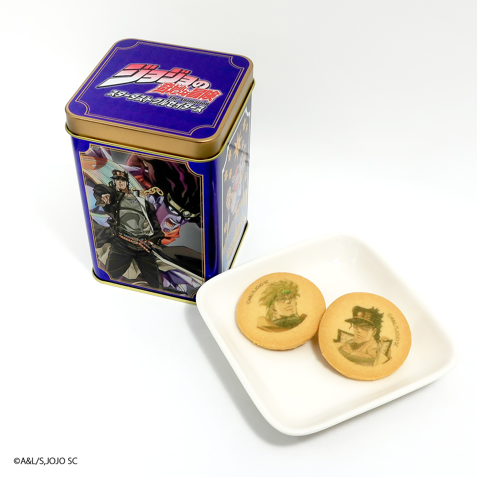 ジョジョの奇妙な冒険スターダストクルセイダース』缶入りお菓子3種類